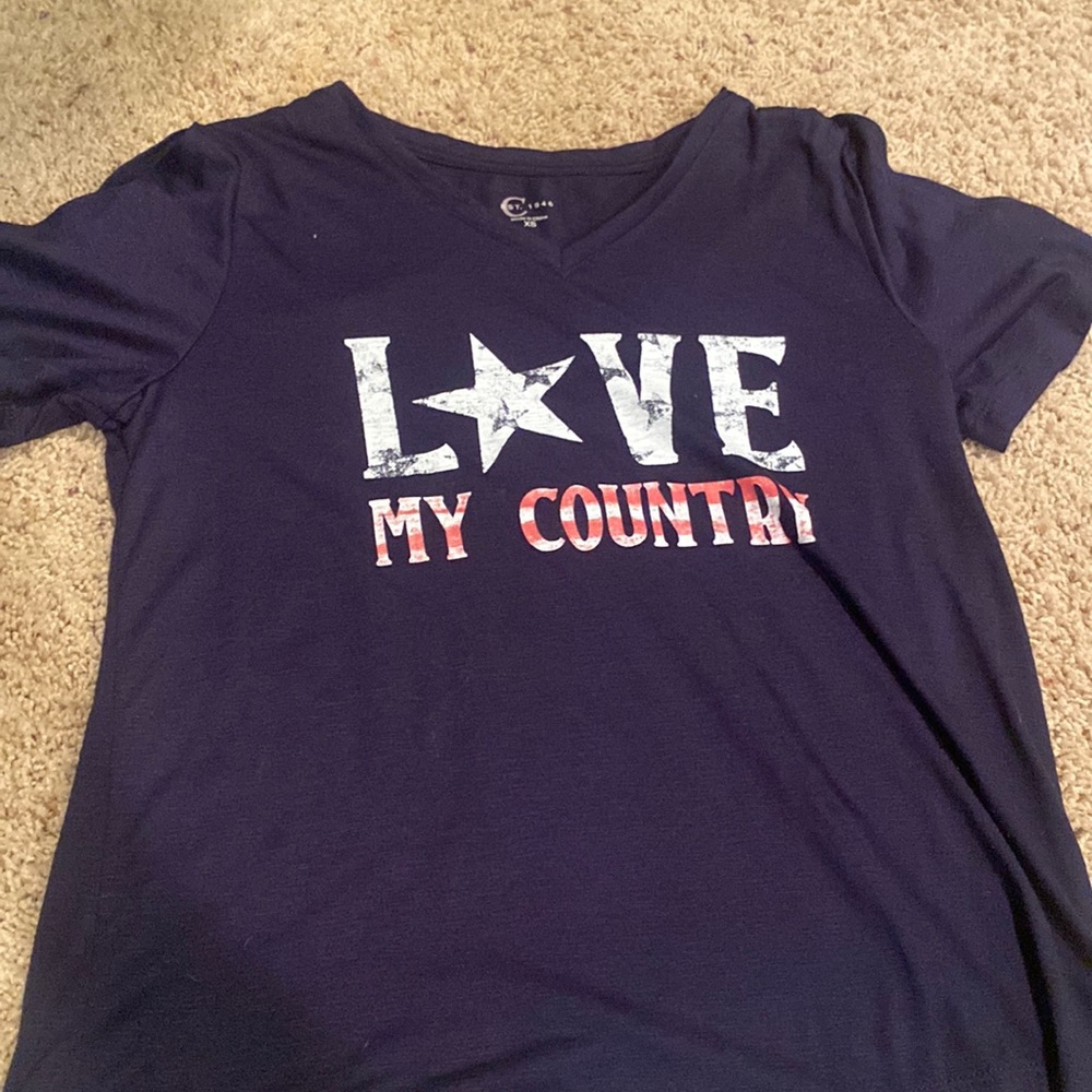 navy blue soft tee